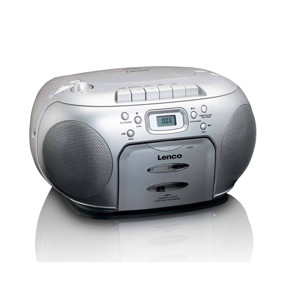 LENCO Radio/CD/Kassetten-Player SCD-420 SILVER-3
