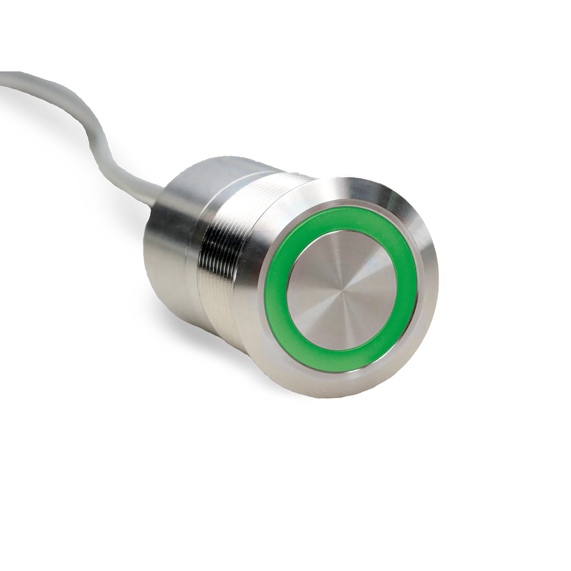 CKI35 22mm Kapazitiver Edelstahl Taster Flach, Ringbeleuchtung RGB gemeinsame Kathode CKI35/V2/F/R/11/24/M/S/L3-0