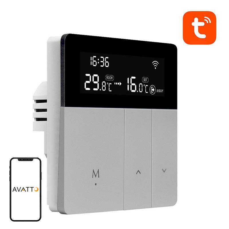Avatto - WT50-WH-3A - Intelligenter Warmwasserthermostat Avatto WT50 3A Wi-Fi Tuya-0