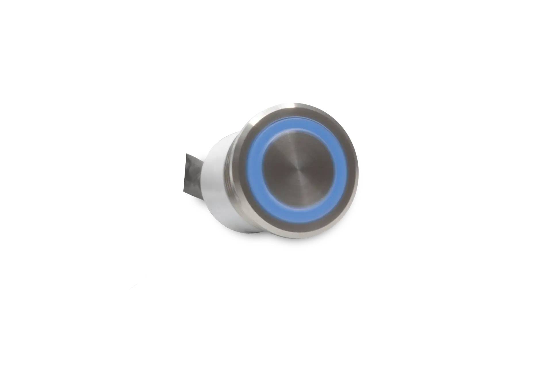 CMI58 22mm Edelstahl Taster Ringbeleuchtung Blau-0