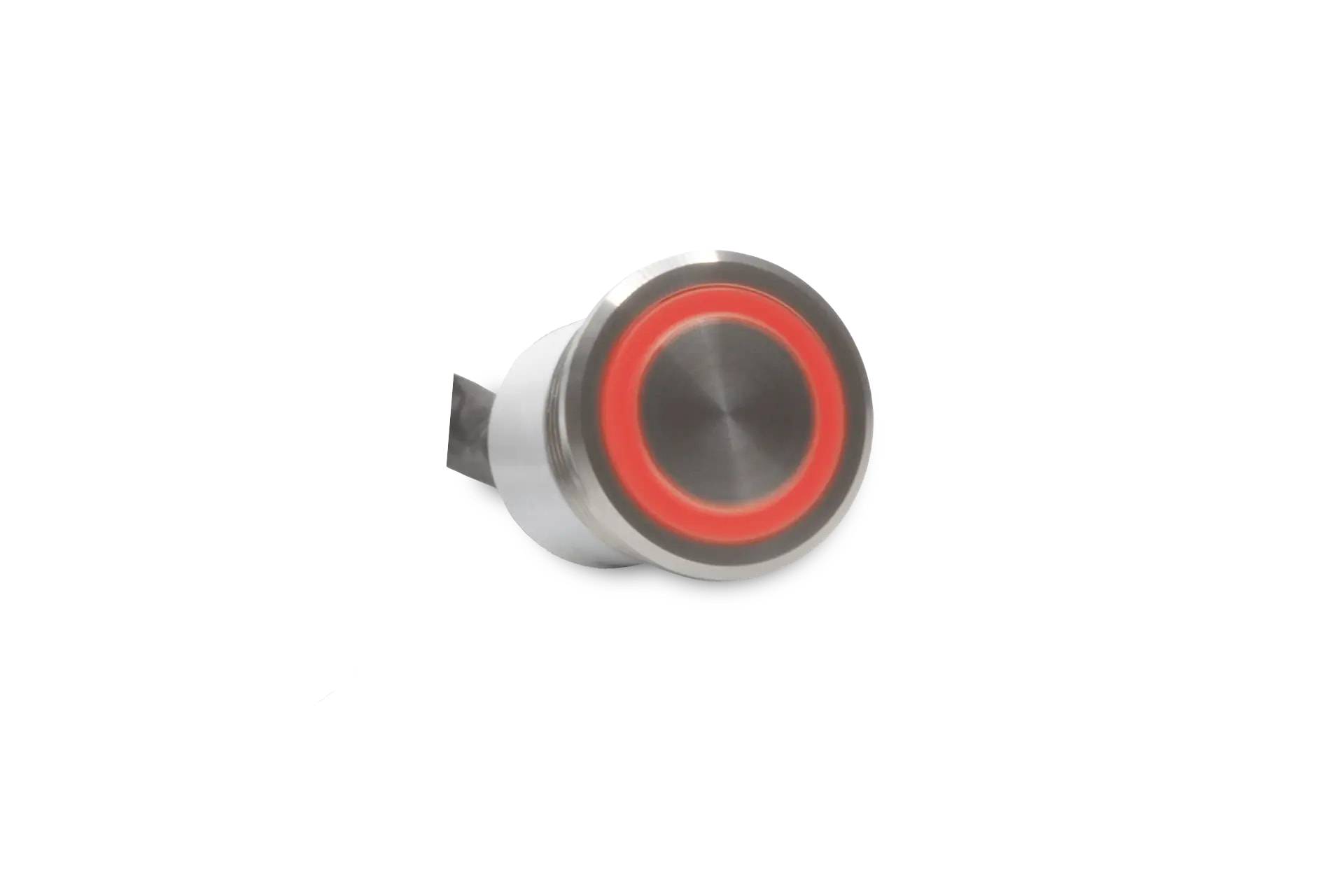 CMI58 22mm Edelstahl Taster Ringbeleuchtung Rot-0