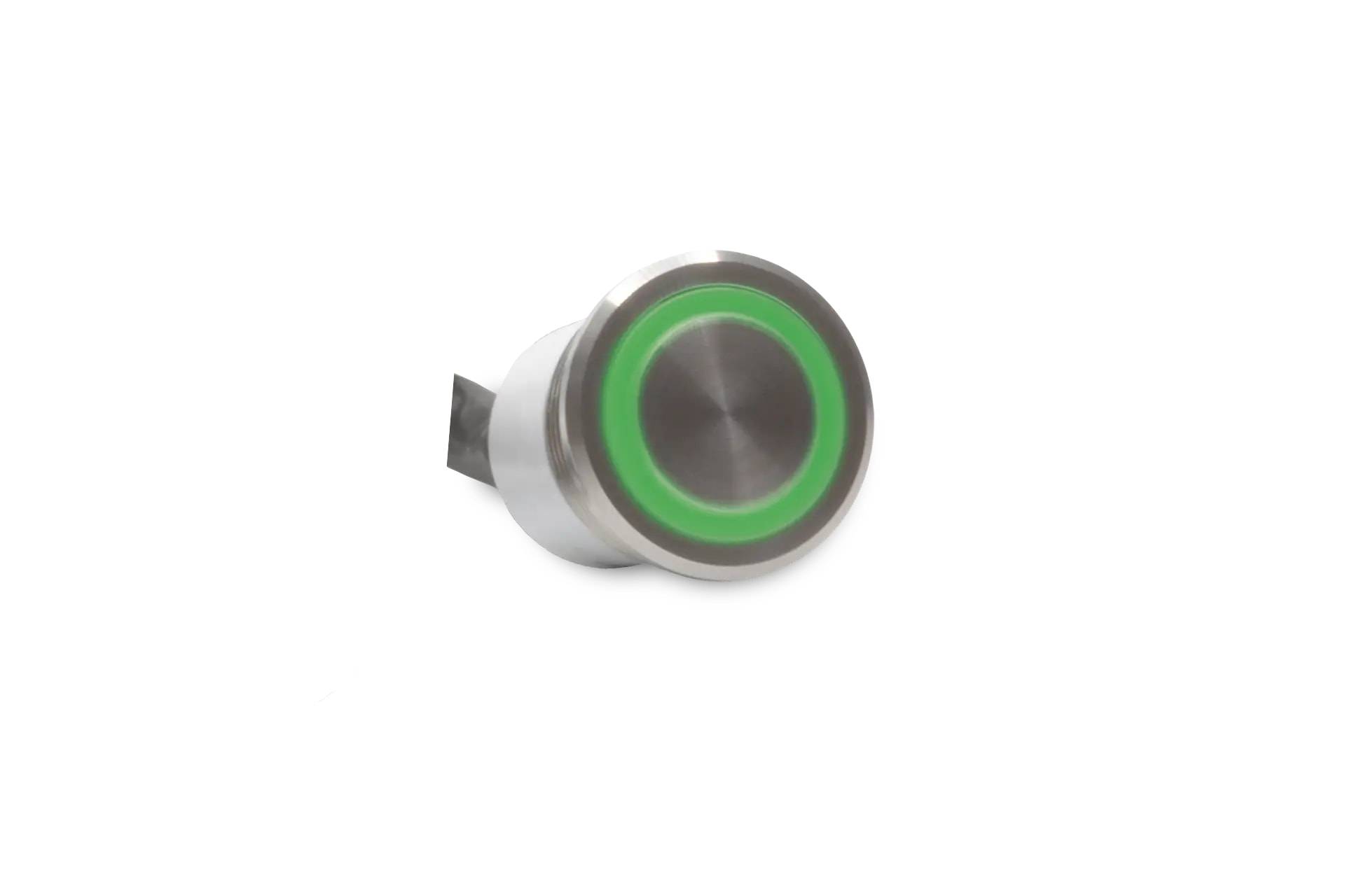 CMI58 22mm Edelstahl Taster Ringbeleuchtung Grün-0