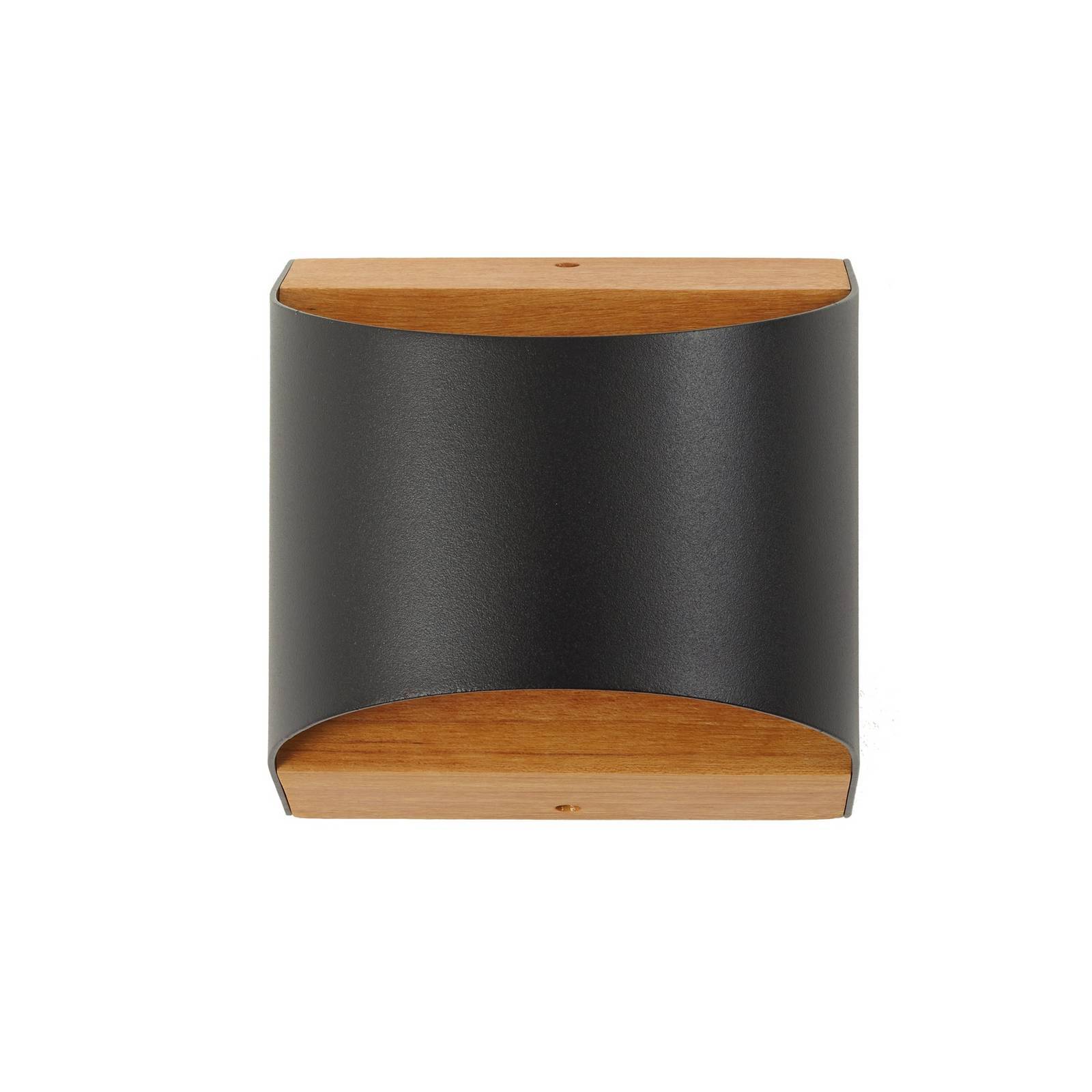 Lindby LED Wandleuchte außen 'Lenore' in schwarz aus Aluminium-0