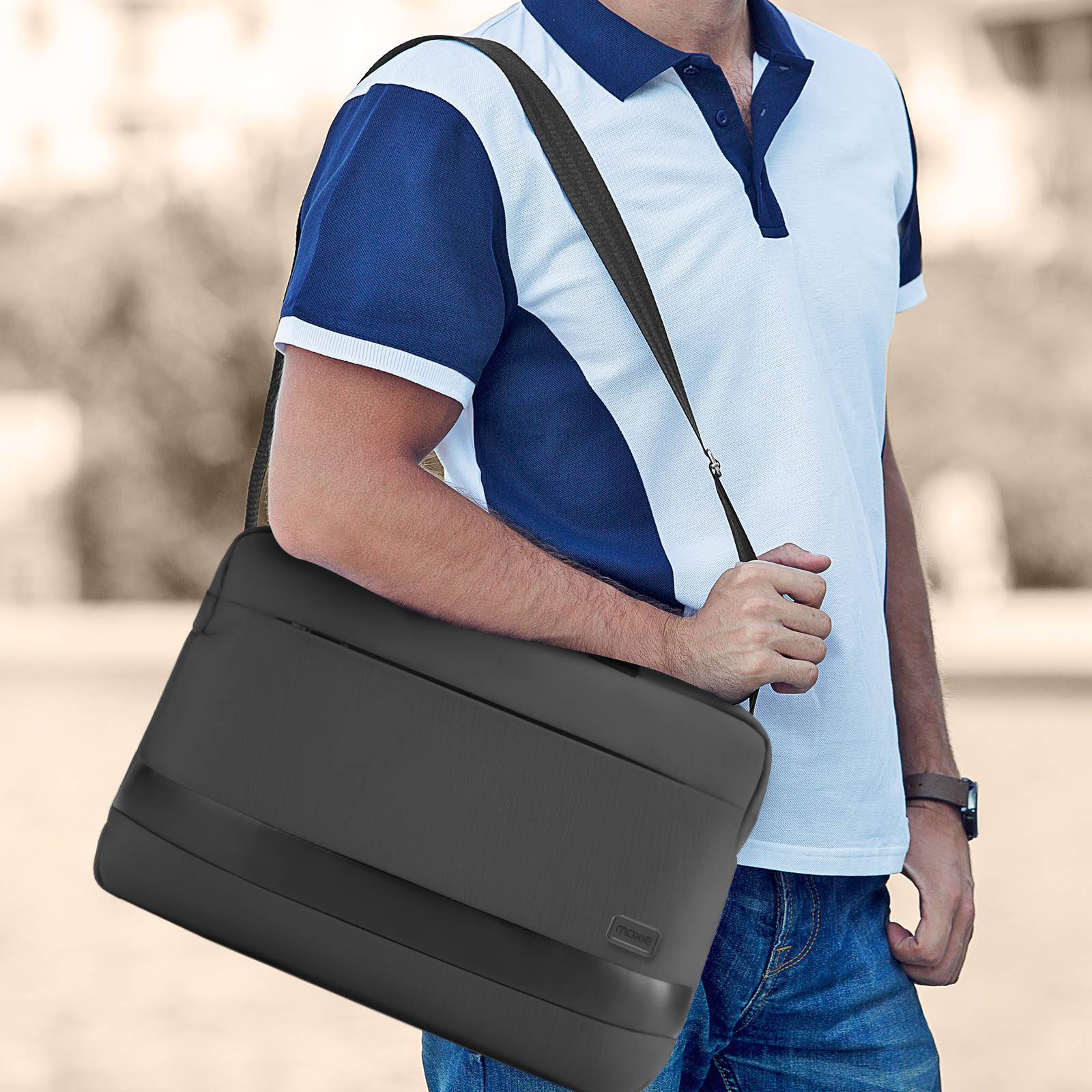 Laptoptasche für Laptop und MacBook 15 Zoll Schwarz-3