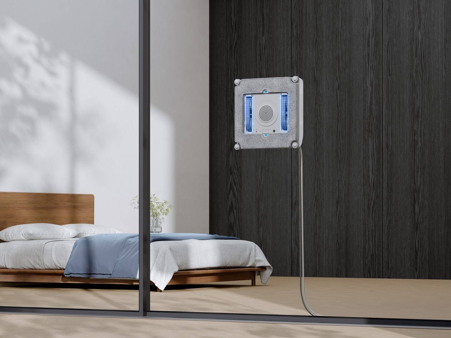 Ecovacs WINBOT MINI, Ansaugung, Universal, Beige, Weiß, 63 dB, 22 x 25 cm, Akku-1