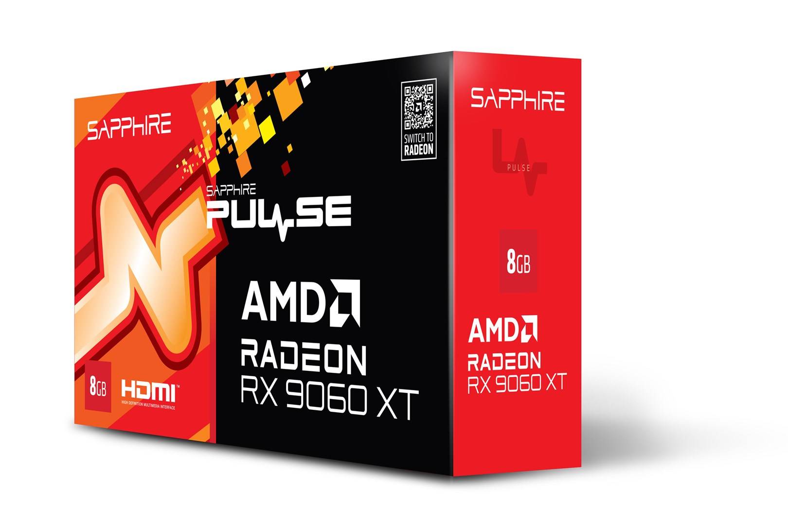 Sapphire Radeon RX9060XT Pulse Gaming OC 8 GBGDDR6 2xHDMI DP-9