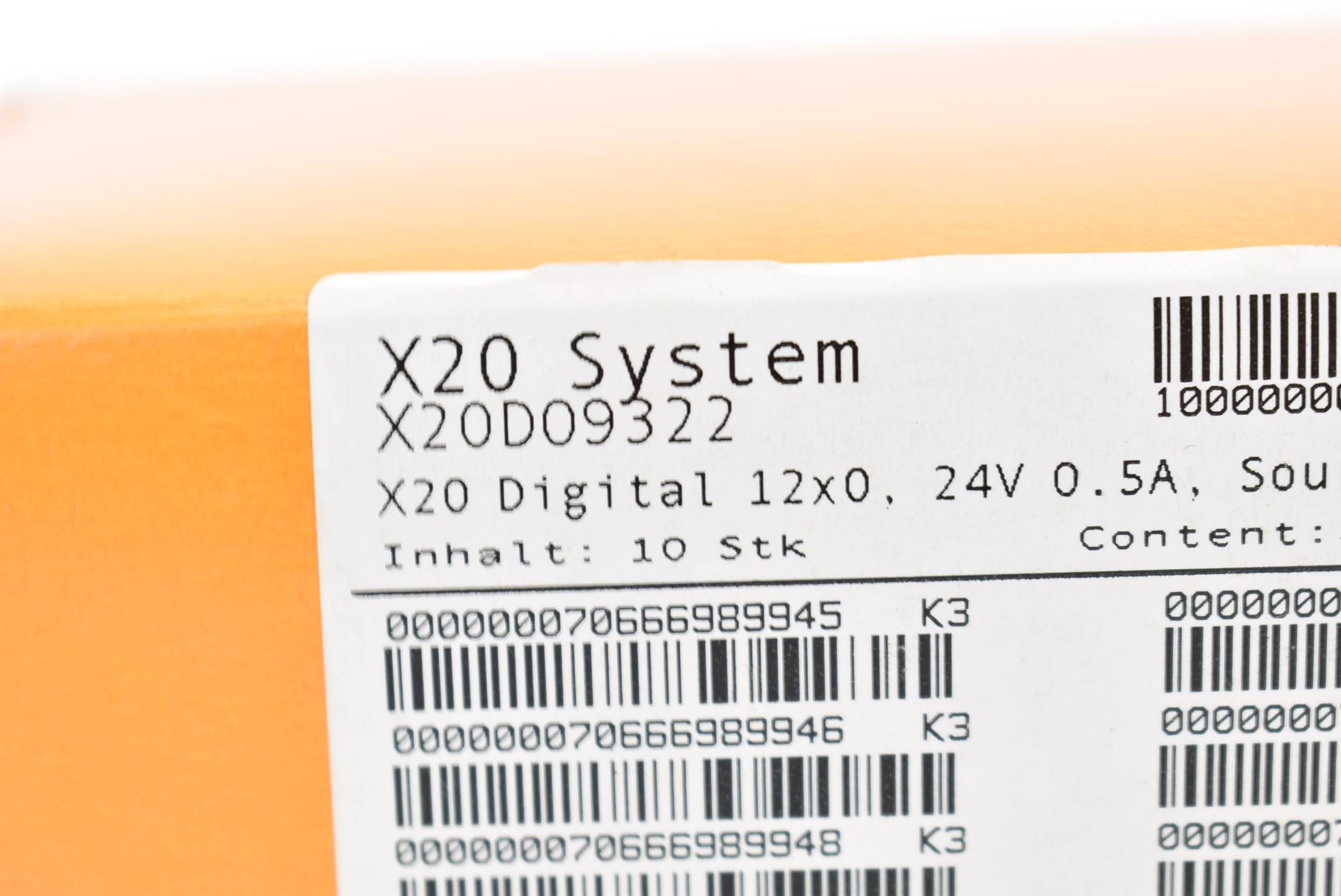 B&R Automation X20DO9322 B&R 12 digital outputs Source connection 1-wire connections Integrated output protection This-1