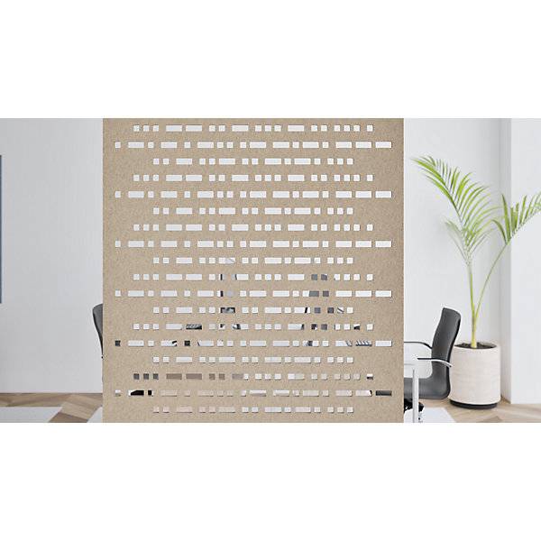 Akustik-Paneel zur Deckenmontage HxB 2000 x 1200 mm abgehängt beige. TAKKT Industrial & Packaging GmbH-4