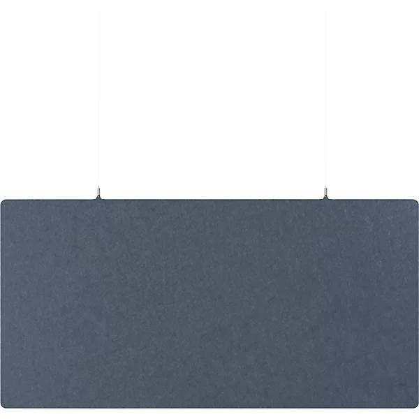 Akustik-Deckenplatte PET-Filz HxB 600 x 1200 mm rechteckige Form blau. TAKKT Industrial & Packaging GmbH