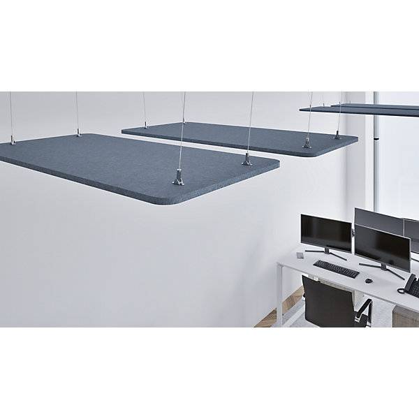 Akustik-Deckenplatte PET-Filz HxB 600 x 1200 mm rechteckige Form blau ab 5 Stk. TAKKT Industrial & Packaging-2