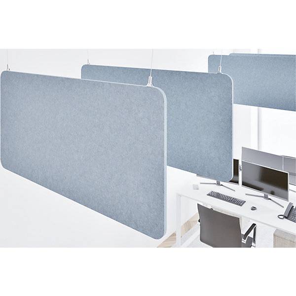 Akustik-Deckenplatte PET-Filz HxB 600 x 1200 mm rechteckige Form blau ab 5 Stk. TAKKT Industrial & Packaging-3