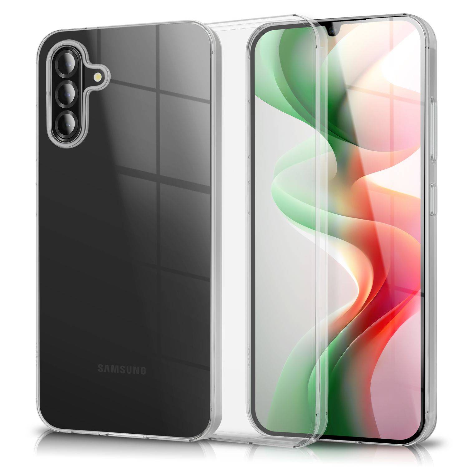 NALIA Handyhülle „GLAZE“ für Samsung Galaxy A26 – Klare Durchsichtige Silikon Hülle mit Anti-Gelb Effekt - Transparent-0