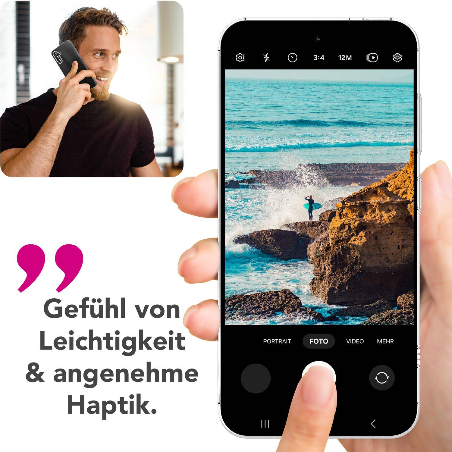 NALIA Handyhülle „GLAZE“ für Samsung Galaxy A26 – Klare Durchsichtige Silikon Hülle mit Anti-Gelb Effekt - Transparent-4