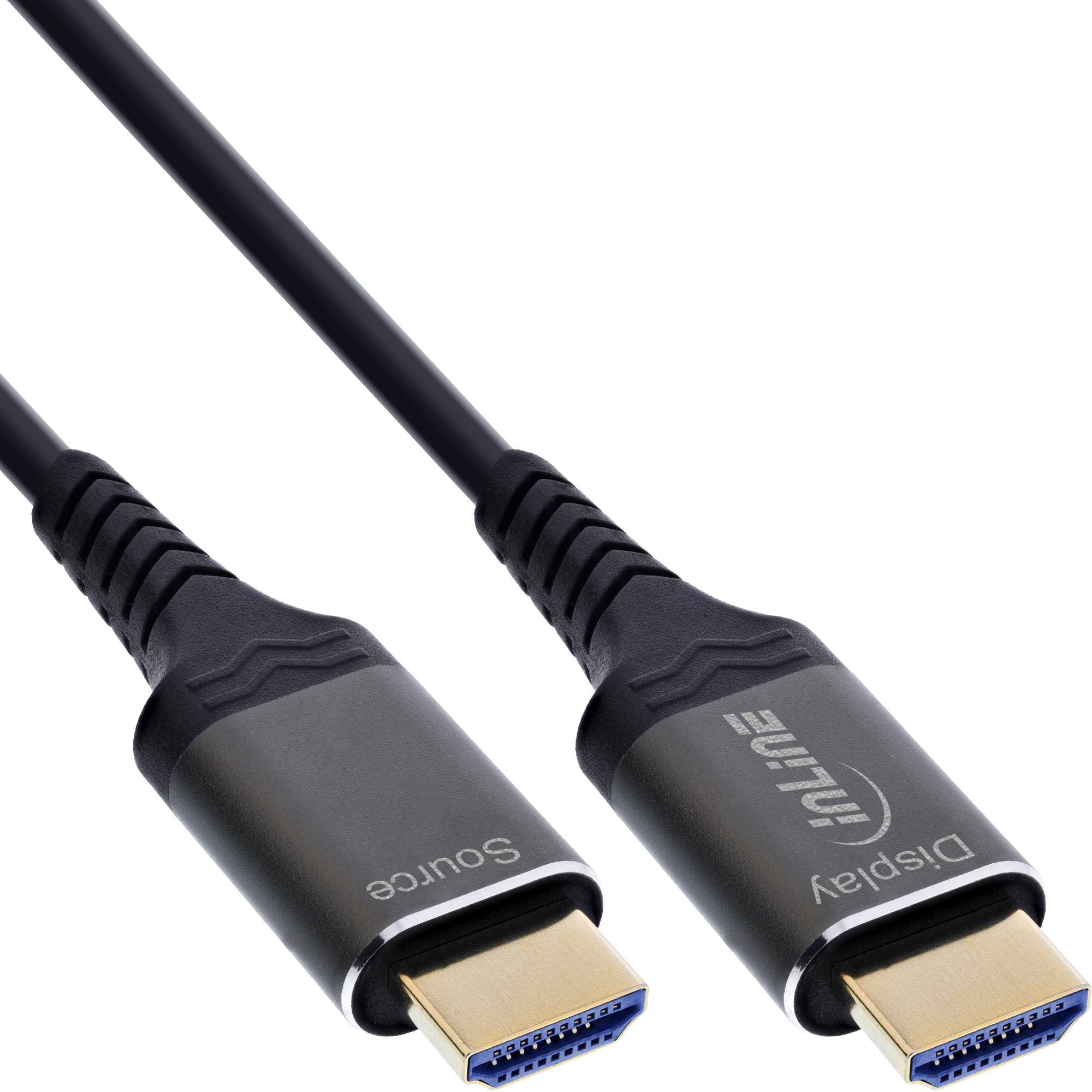 InLine® HDMI AOC Kabel, Ultra High Speed HDMI Kabel, 8K, Aluminium, 20m-0