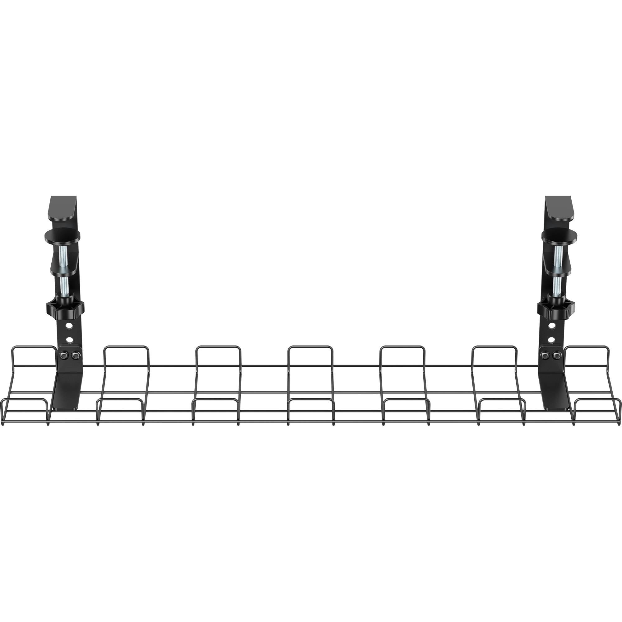 InLine® Kabelführungs-Gitter 60cm für Tischmontage mit Schraubklemmen, schwarz-3
