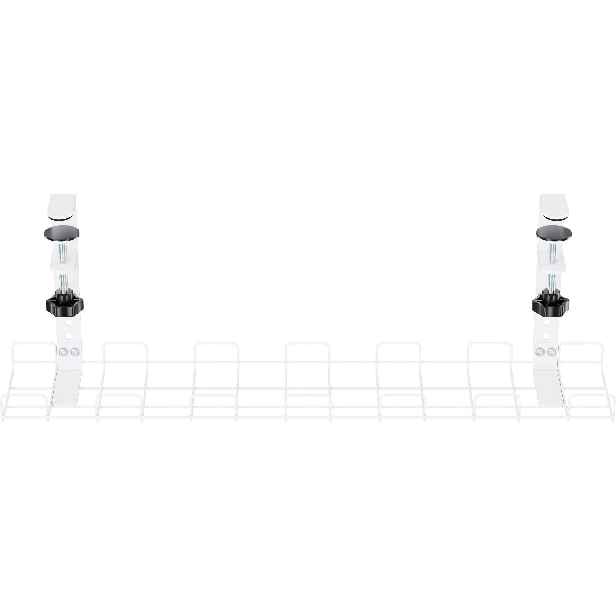 InLine® Kabelführungs-Gitter 60cm für Tischmontage mit Schraubklemmen, weiß-3
