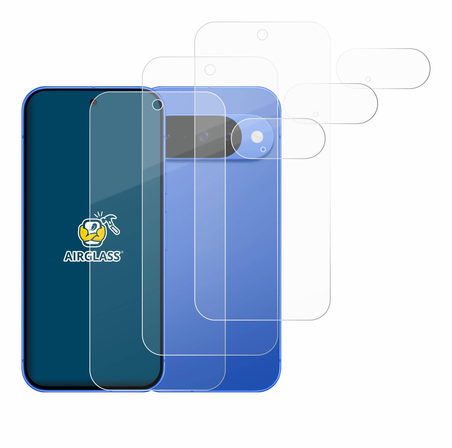3x BROTECT Schutzglas für Google Pixel 10 (Display+Kamera) Schutzfolie Panzer Folie Glas Display Schutz klar-3