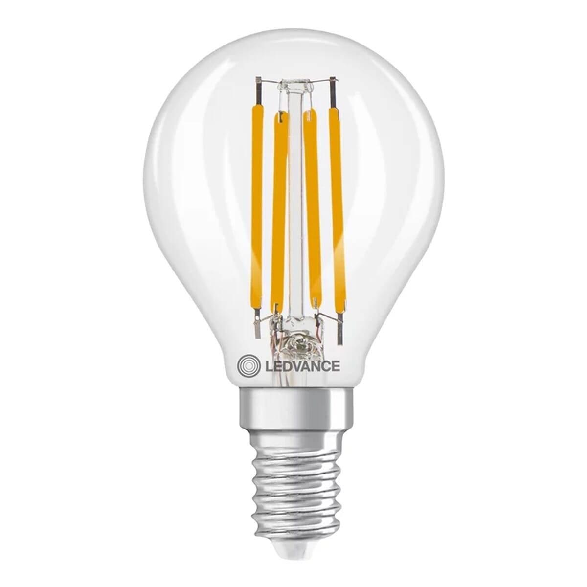LEDV LED Tropfen 3,4-40W/827 470lm E14 Filament klar dimmbar 320° EEK D-0