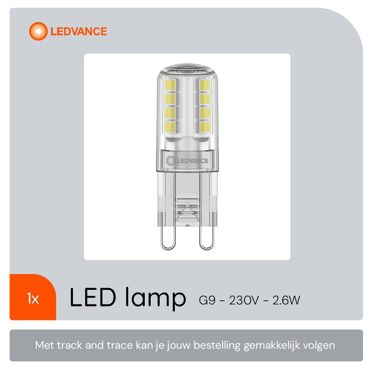 LEDVANCE - LED-Leuchtmittel LED PIN30 2.6W 827 CL G9 P-4
