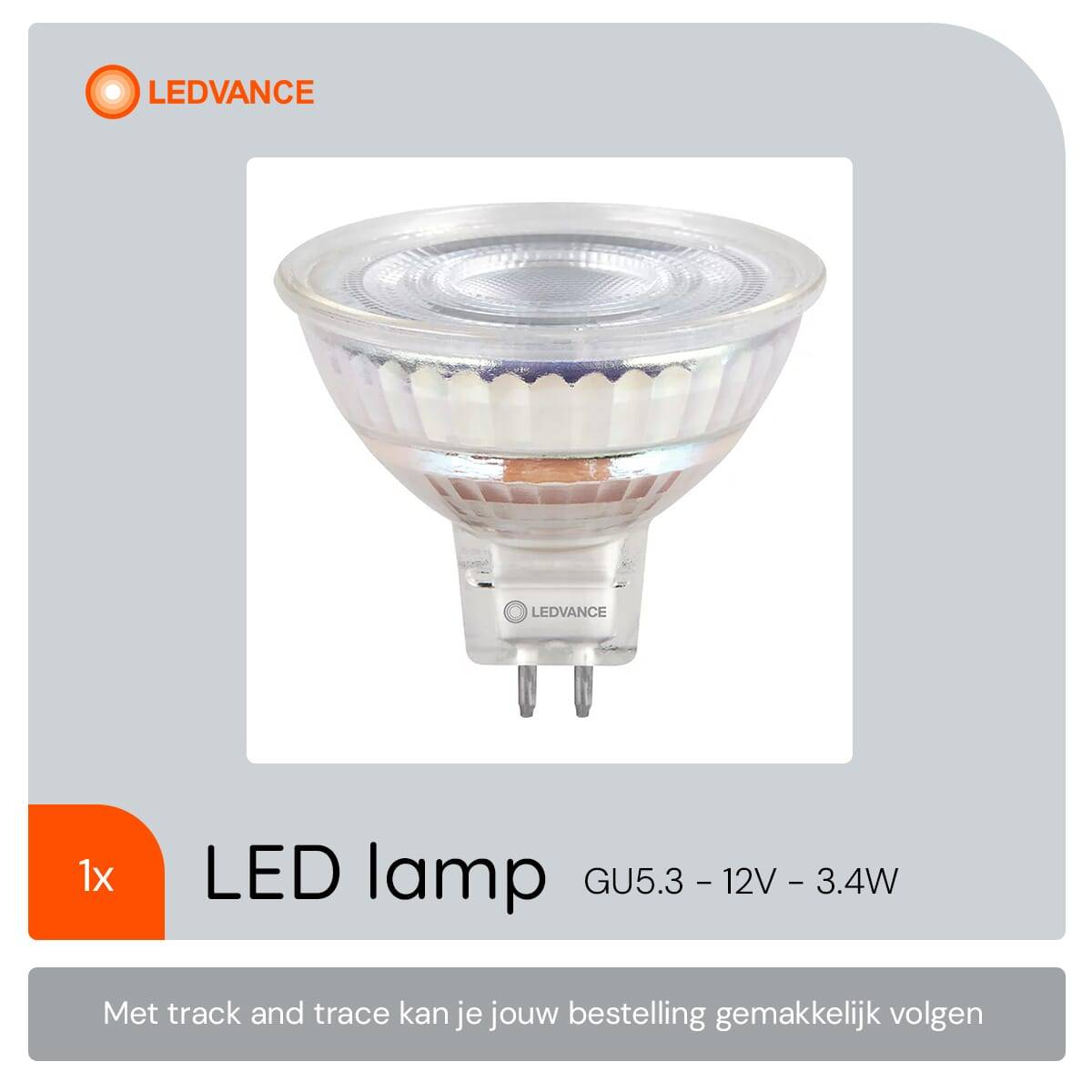 LEDV LED Reflektor 3,4-35W/830 MR16 12V GU5,3 36° 15000h EEK E-4