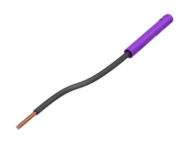 Stäubli A-SLK4-R Adapter isoliert violett aus biegsamen Kupfer mit 4 mm Buchse