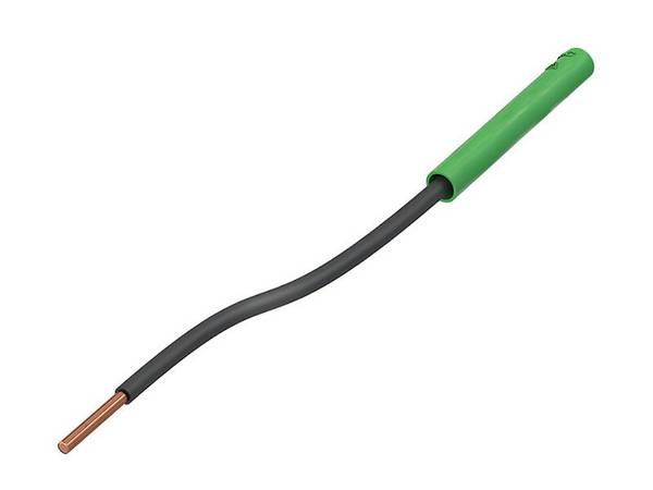 Stäubli A-SLK4-R Adapter isoliert grün aus biegsamen Kupfer mit 4 mm Buchse