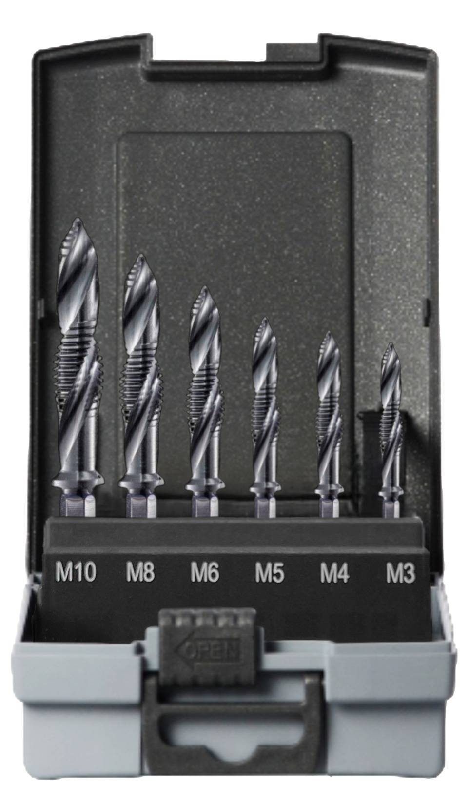 Projahn Kombi-Gewindebohrer-Set 7-teilig PROSTEP HSS-G TiAlN M3 - M10-0