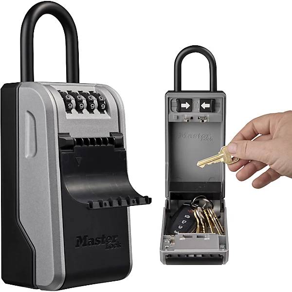 Schlüsselbox Select Access Stahl VE 4 Stk grau mit festem Bügel. Master Lock Deutschland GmbH 84771149-2