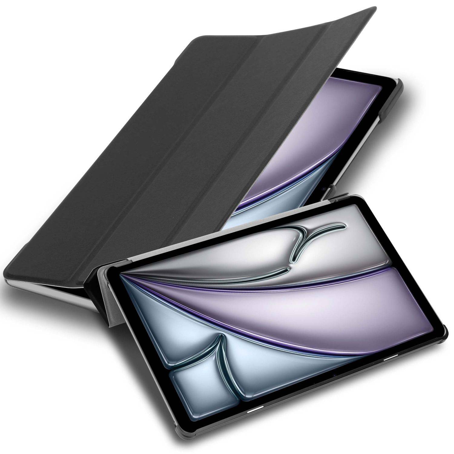 Cadorabo Hülle für Apple iPad Air 11 2024 Tablet Hülle in Schwarz Schutzhülle Etui Case Tasche Cover-0