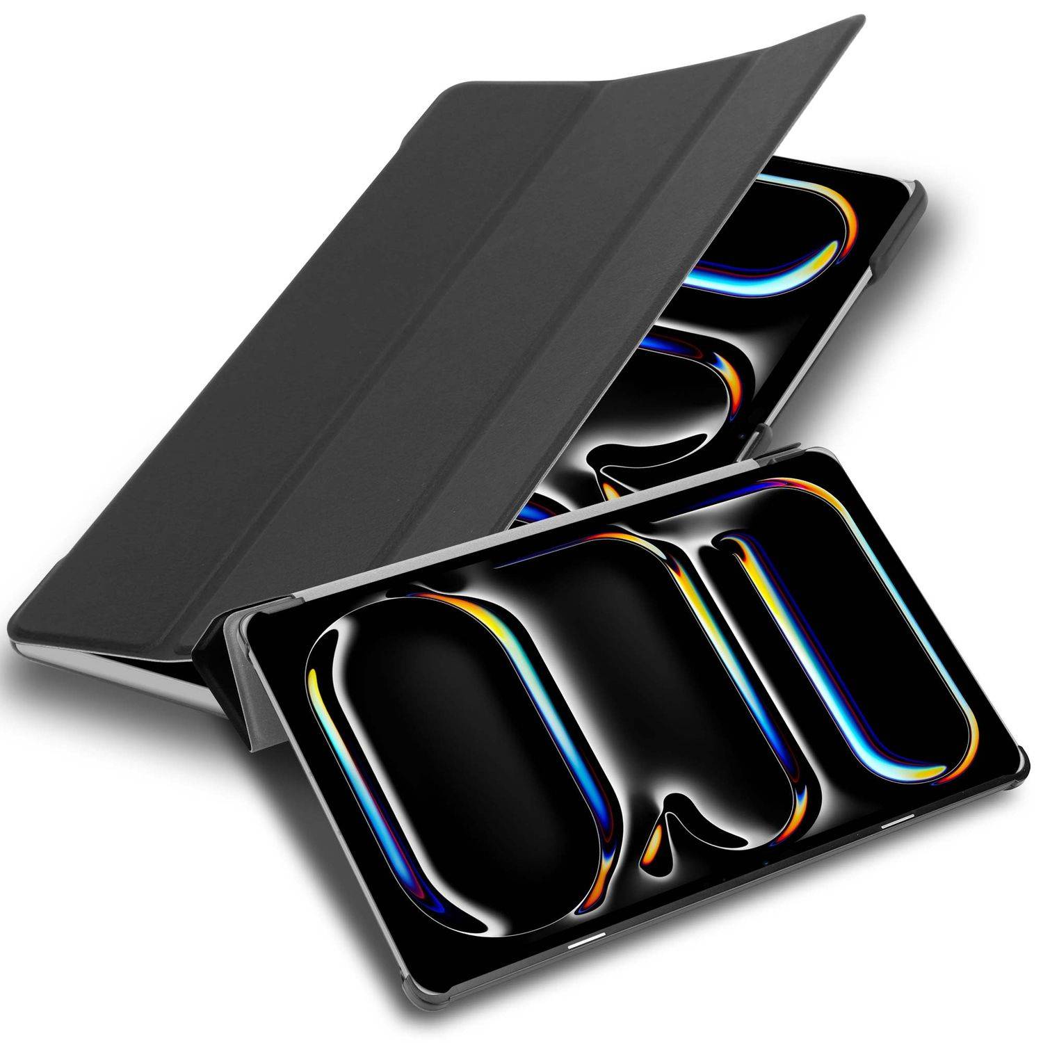 Cadorabo Hülle für Apple iPad 11 Pro 2024 Tablet Hülle in Schwarz Schutzhülle Etui Case Tasche Cover