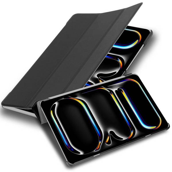 Cadorabo Hülle für Apple iPad 11 Pro 2024 Tablet Hülle in Schwarz Schutzhülle Etui Case Tasche Cover