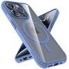 Cadorabo Hülle für Apple iPhone 15 PRO MAX Schutzhülle in Hellblau kompatibel mit MagSafe Handyhülle Matte Rückseite