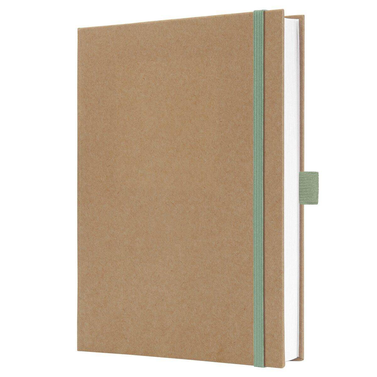 Sigel JOLIE JN841 Notizbuch , Pure Mint, ca. A5, liniert, Einfarbig, Braun, Mintfarbe, A5, 96-1