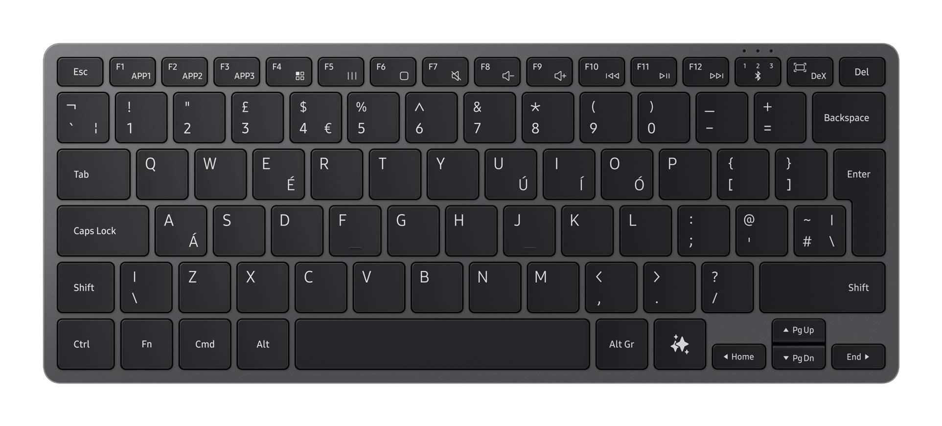 Samsung Universal Smart Keyboard Dunkelgrau - Tastatur - QWERTZ-0
