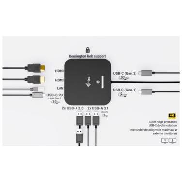 i-tec Dockingstation - USB-C / USB4 / Thunderbolt
