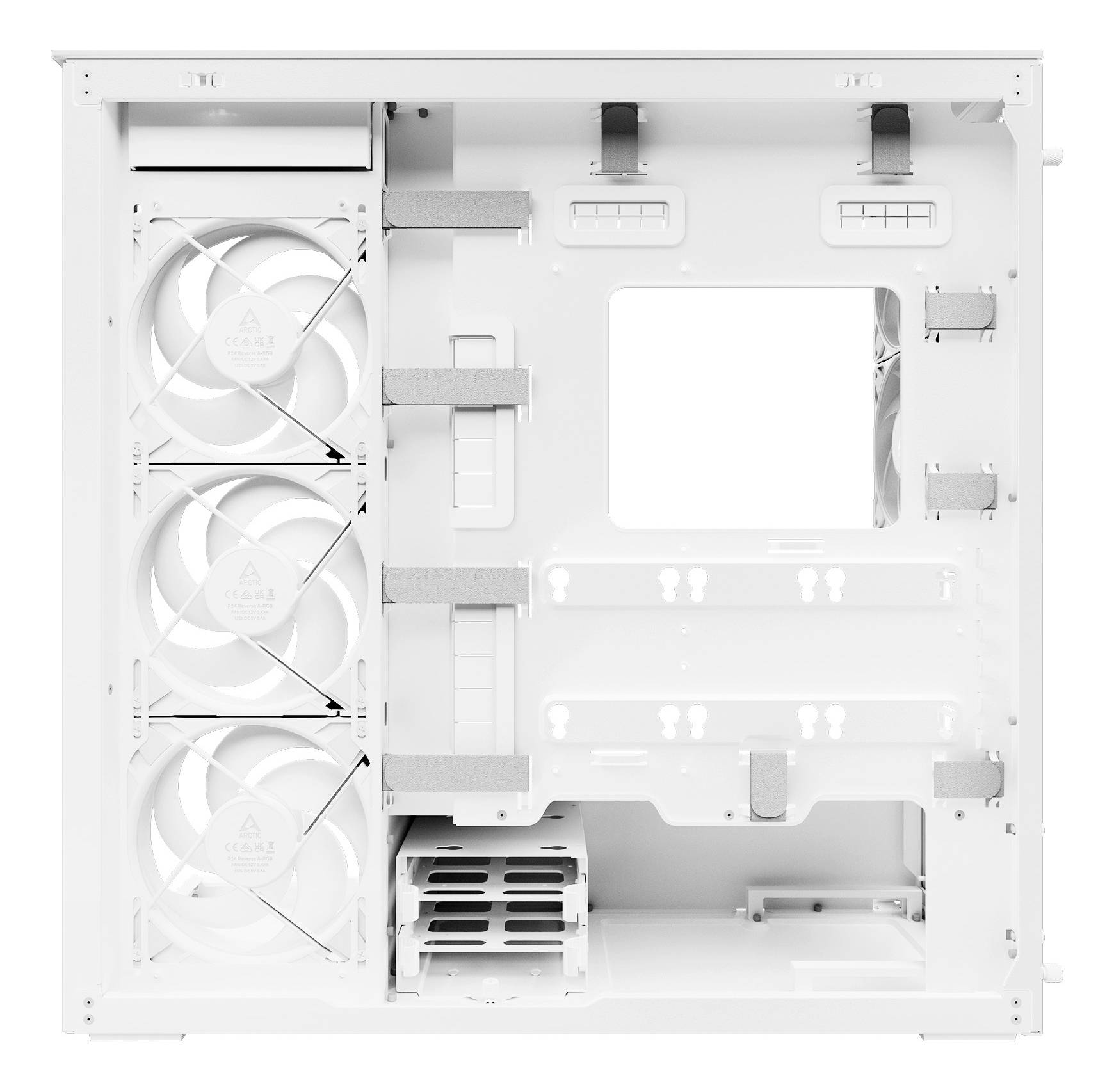 ARCTIC - Geh Xtender White with GPU vertical mount - Gehäuse - ATX-4
