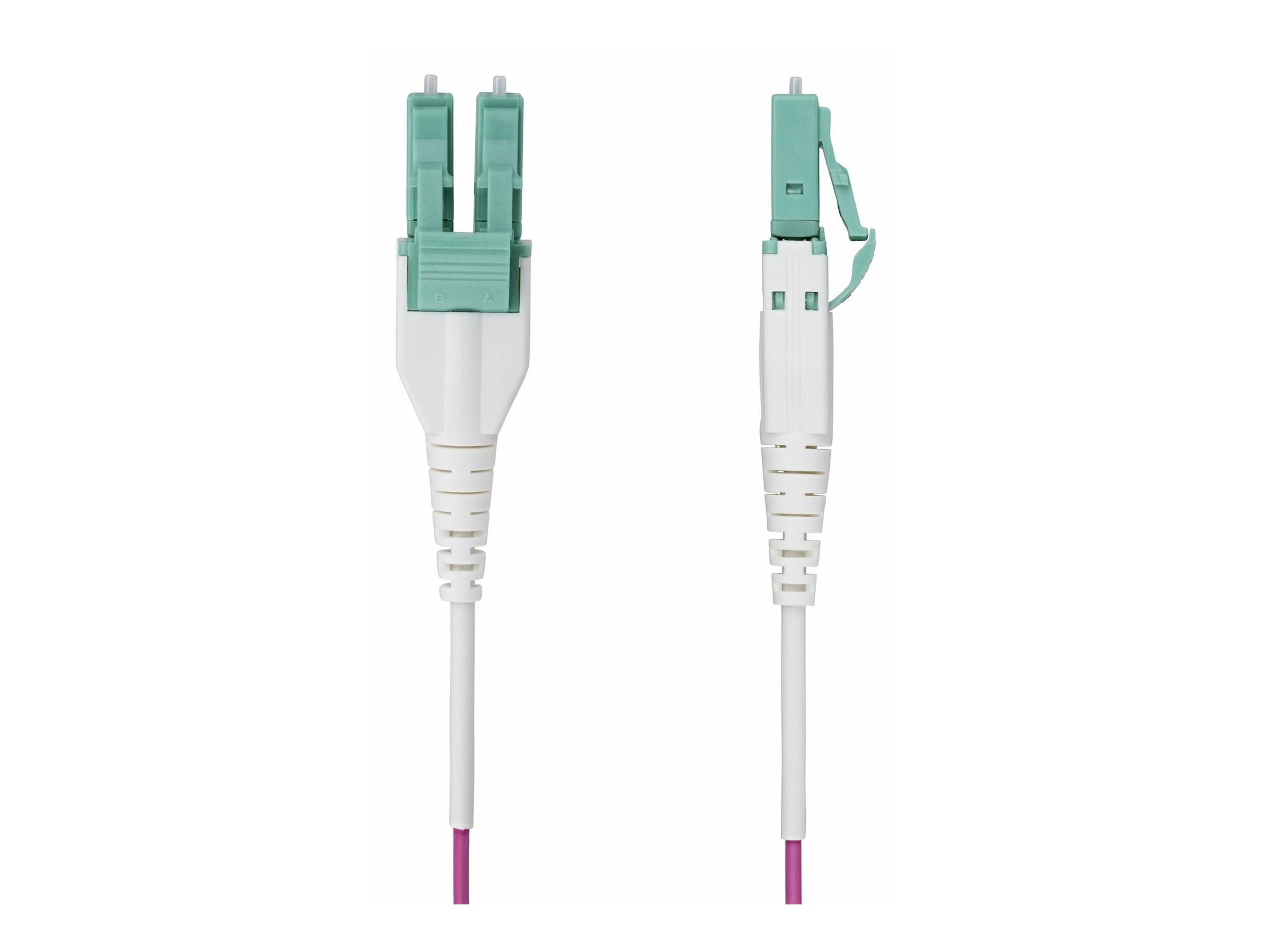 StarTech.com 2m (6.6ft) LC/LC (UPC) OM4 Multimode Fiber Optic Cable, OFNR - Patch-Kabel - LC/UPC Duplex Multi-Mode (M)-2