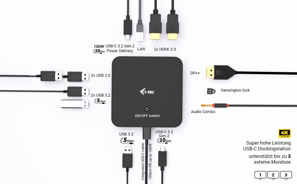 i-tec Dockingstation - USB-C / USB4 / Thunderbolt-4