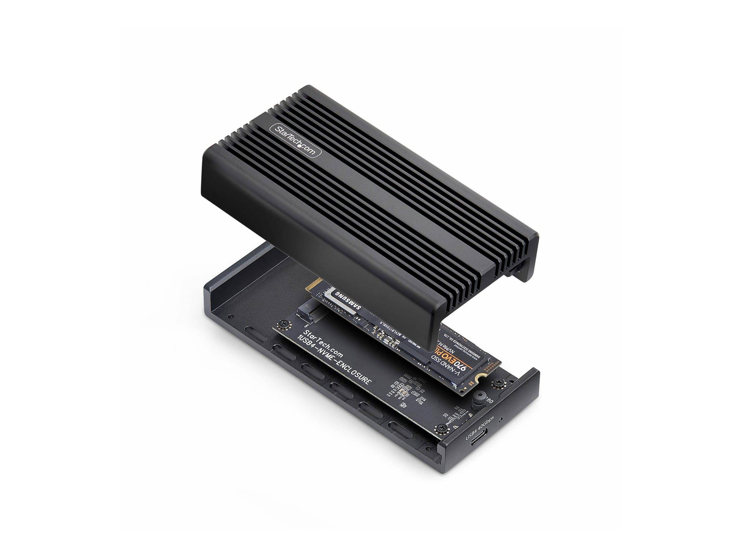 StarTech.com USB4 M.2 NVMe Enclosure SSD STARTECH.COM USB4m.2 Gehäuse 40Gbps Externes USB-C Thunderbolt-3