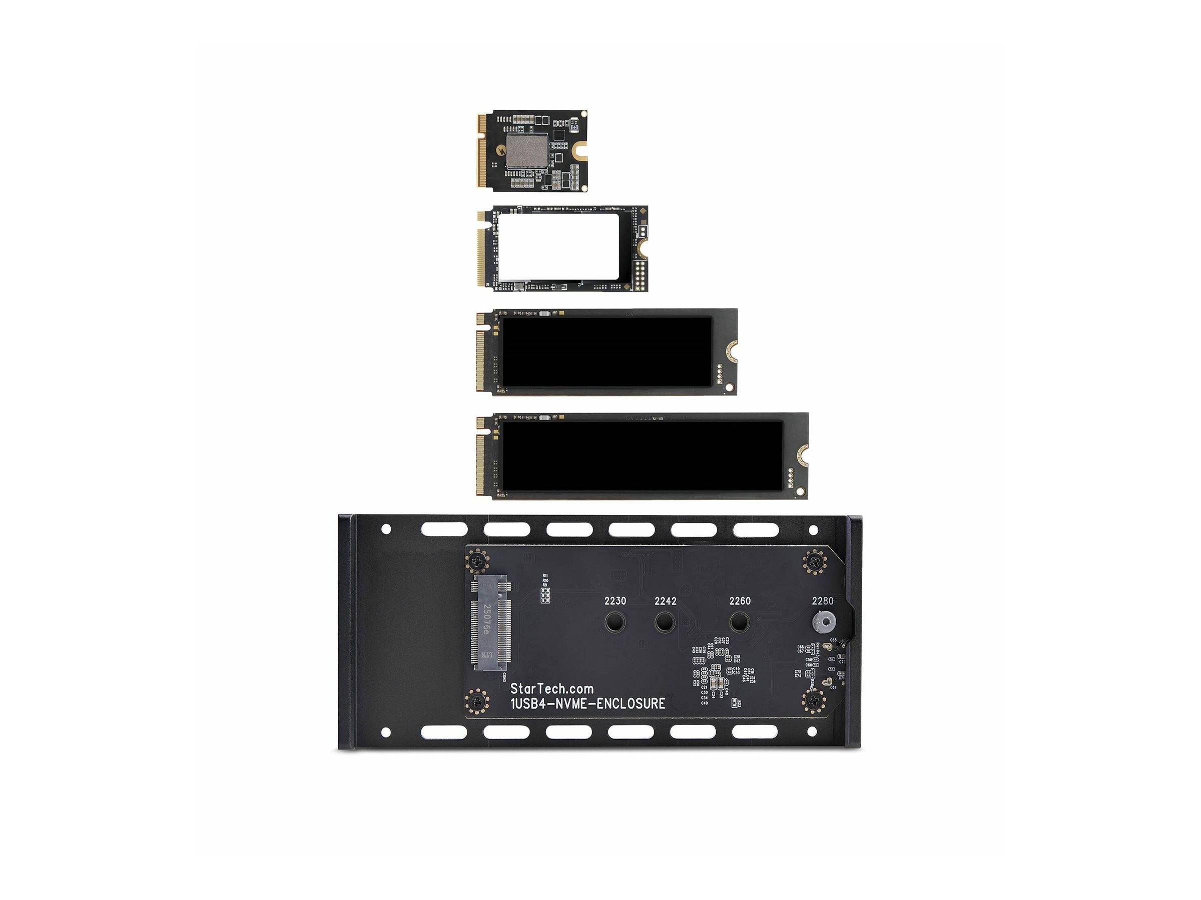 StarTech.com USB4 M.2 NVMe Enclosure SSD STARTECH.COM USB4m.2 Gehäuse 40Gbps Externes USB-C Thunderbolt-4
