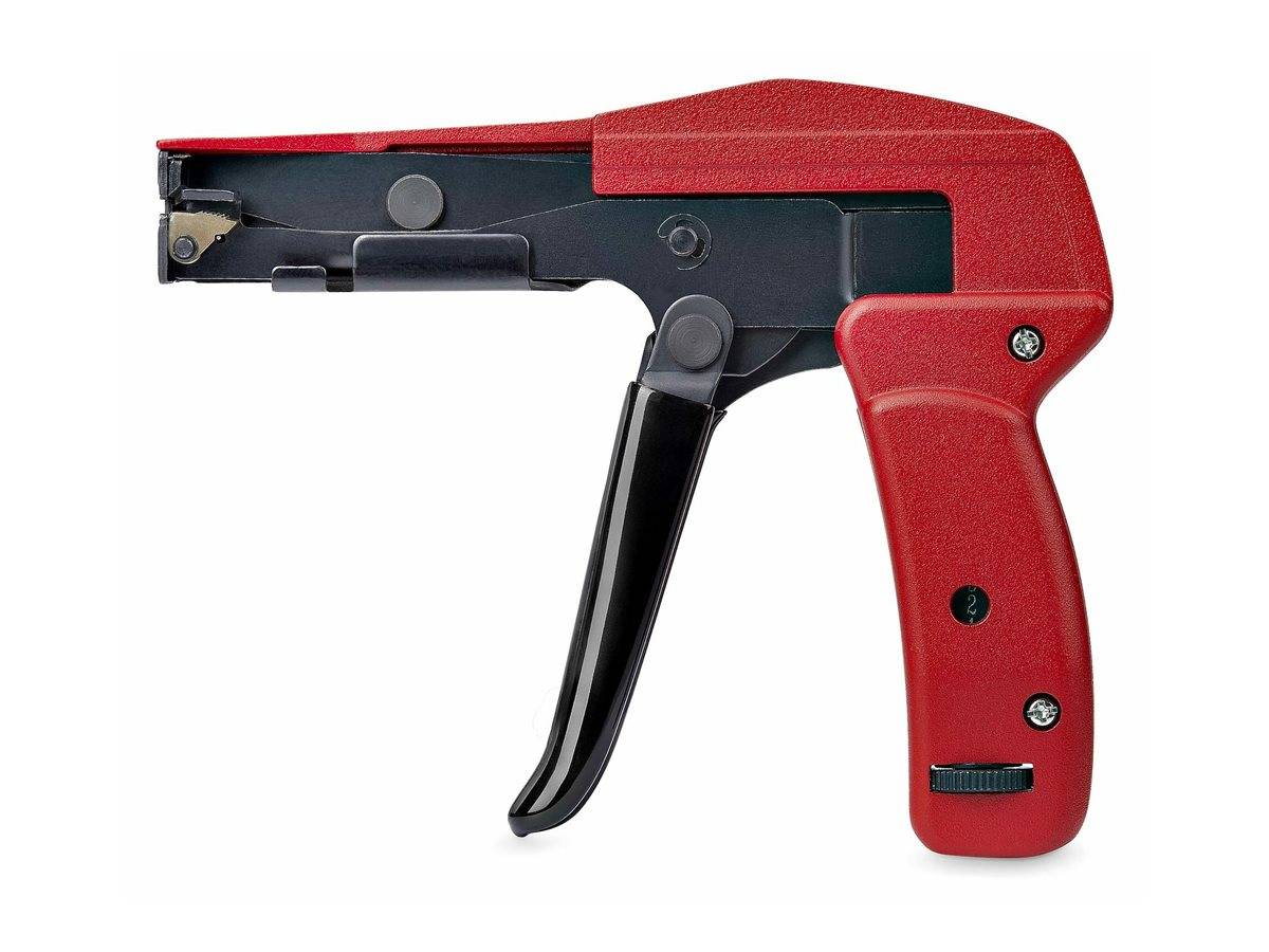 StarTech.com Nylon Cable Tie Gun, Zip Tie Tightener/Install-1