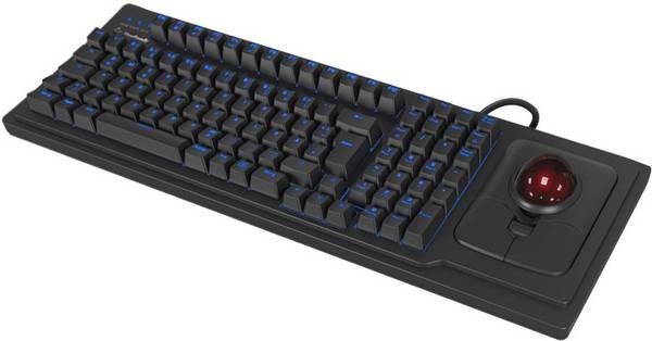 KeySonic Trackball-TAS Full-Size, BK, KSK-8202ELU-T (DE) Multimedia-Technik Tastaturen Kabelgebunden