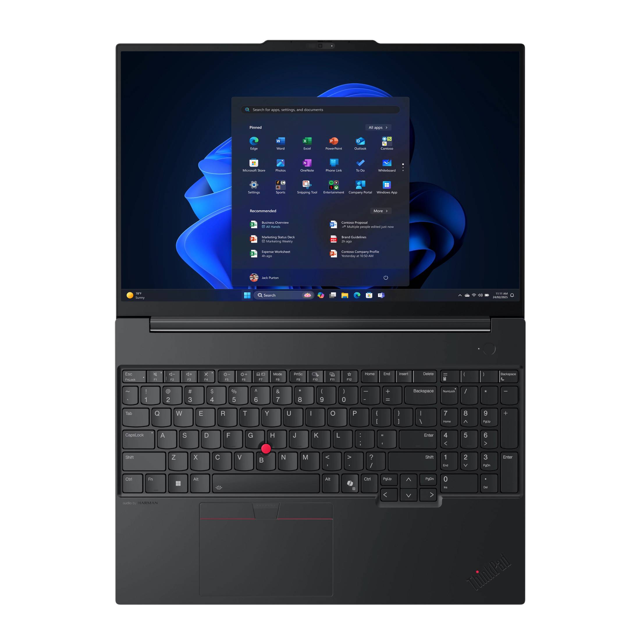 Lenovo ThinkPad E16 G3 (Schwarz, 16" WQXGA, Intel® Core™ Ultra 7 258V, 32 GB RAM, 2 TB SSD) mit Windows 11 Pro-3
