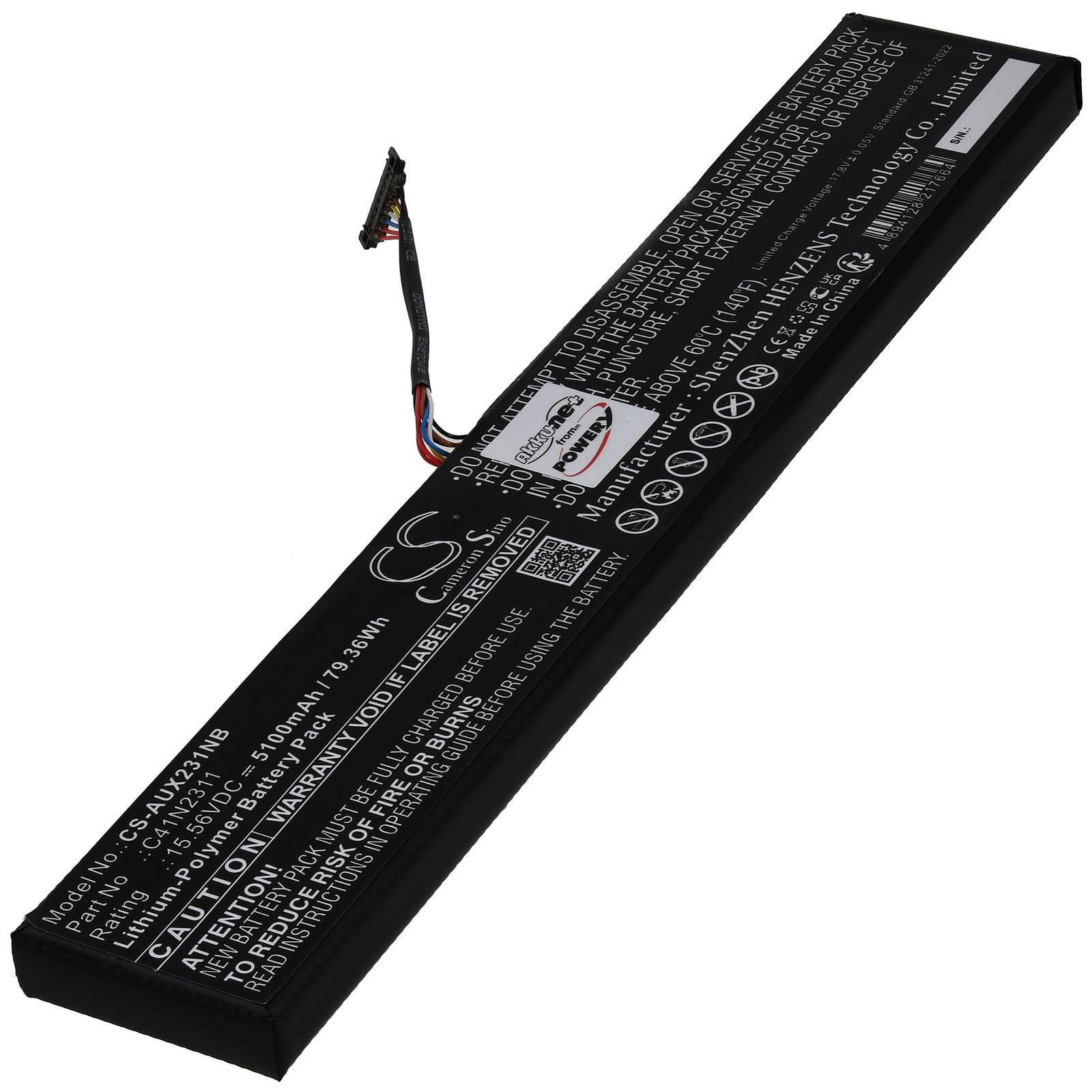 Akku für Asus ROG Ally x Gaming Console, 15,56V, Li-Polymer-0