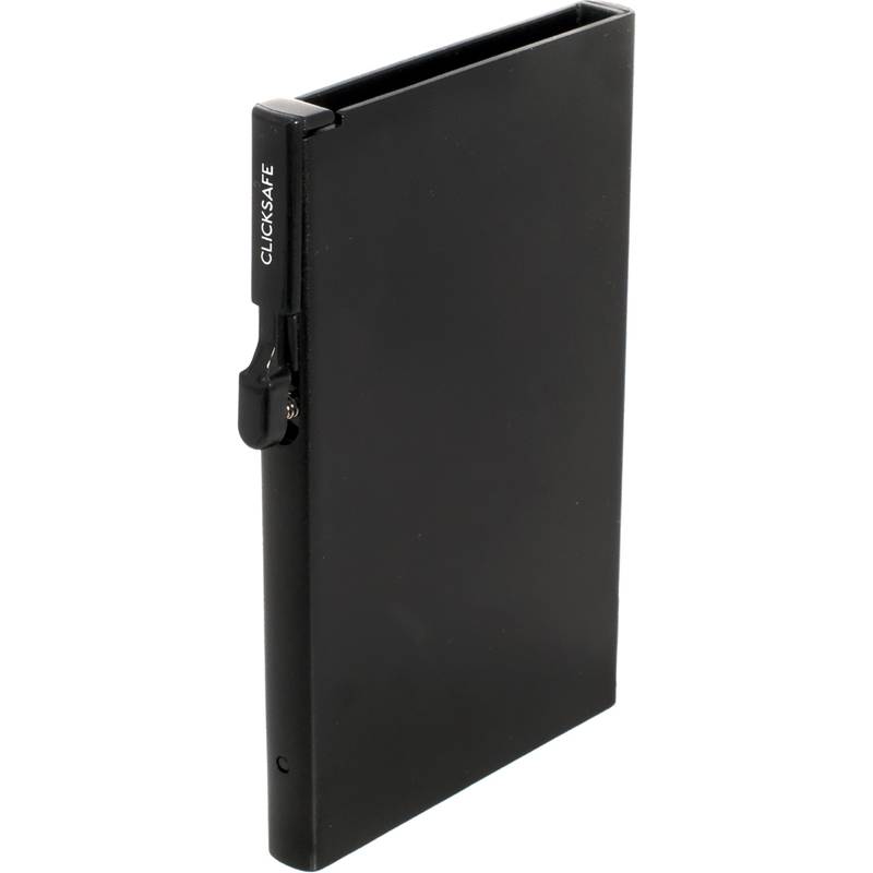 CLICKSAFE Kartenetui SLIM mit Clickbutton, schwarz-0