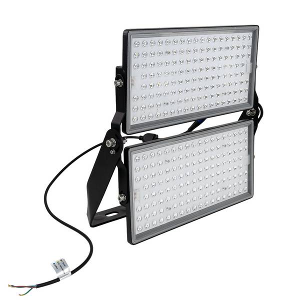 LUXULA LED Stadion Fluter 500W 6500K Kaltweiß 67500lm Großflächenstrahler IP65 Schwarz