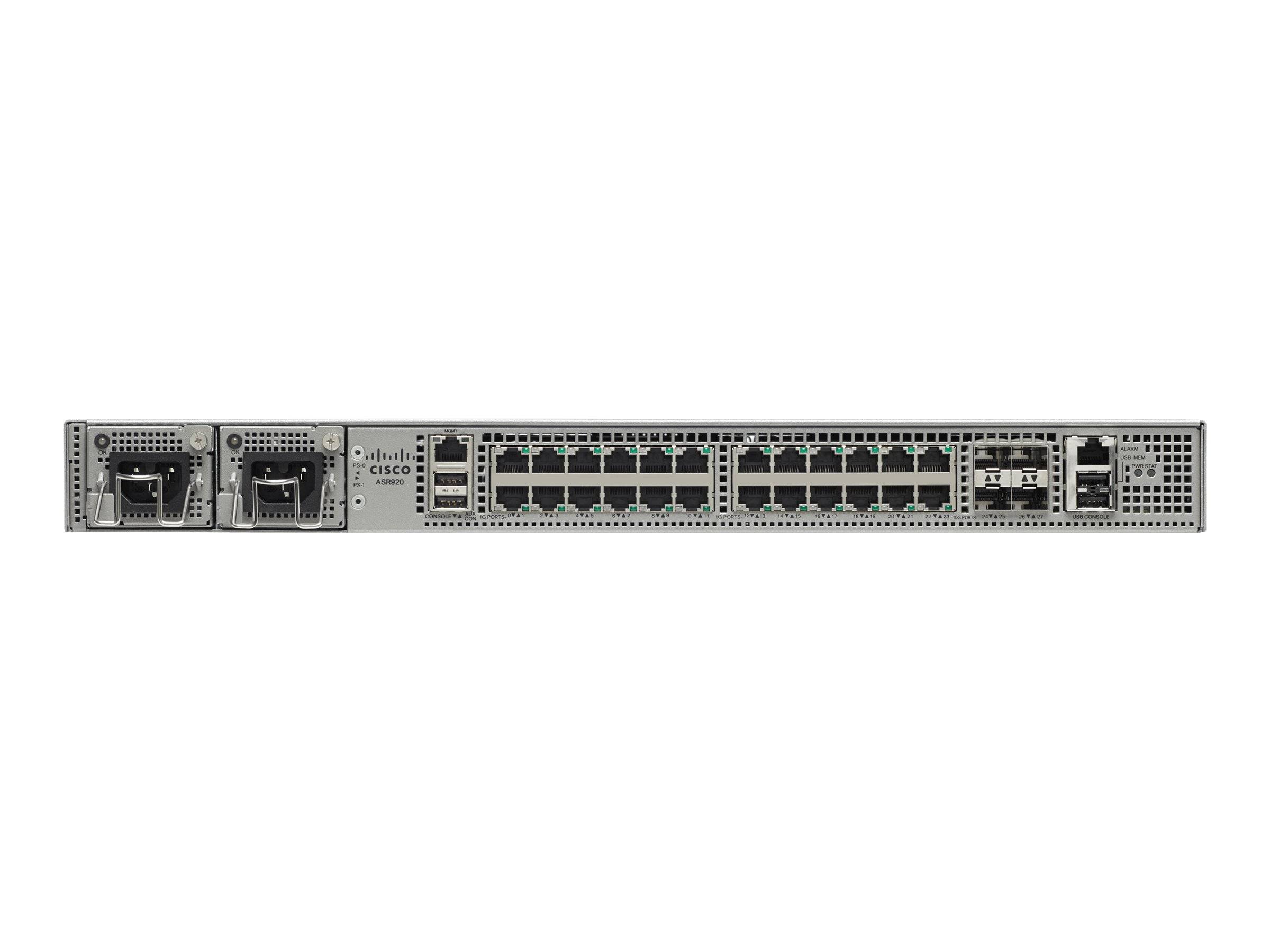 ASR-920-24TZ-M - Cisco ASR 920 Router, 10 GigE, Front-to-Back Airflow
