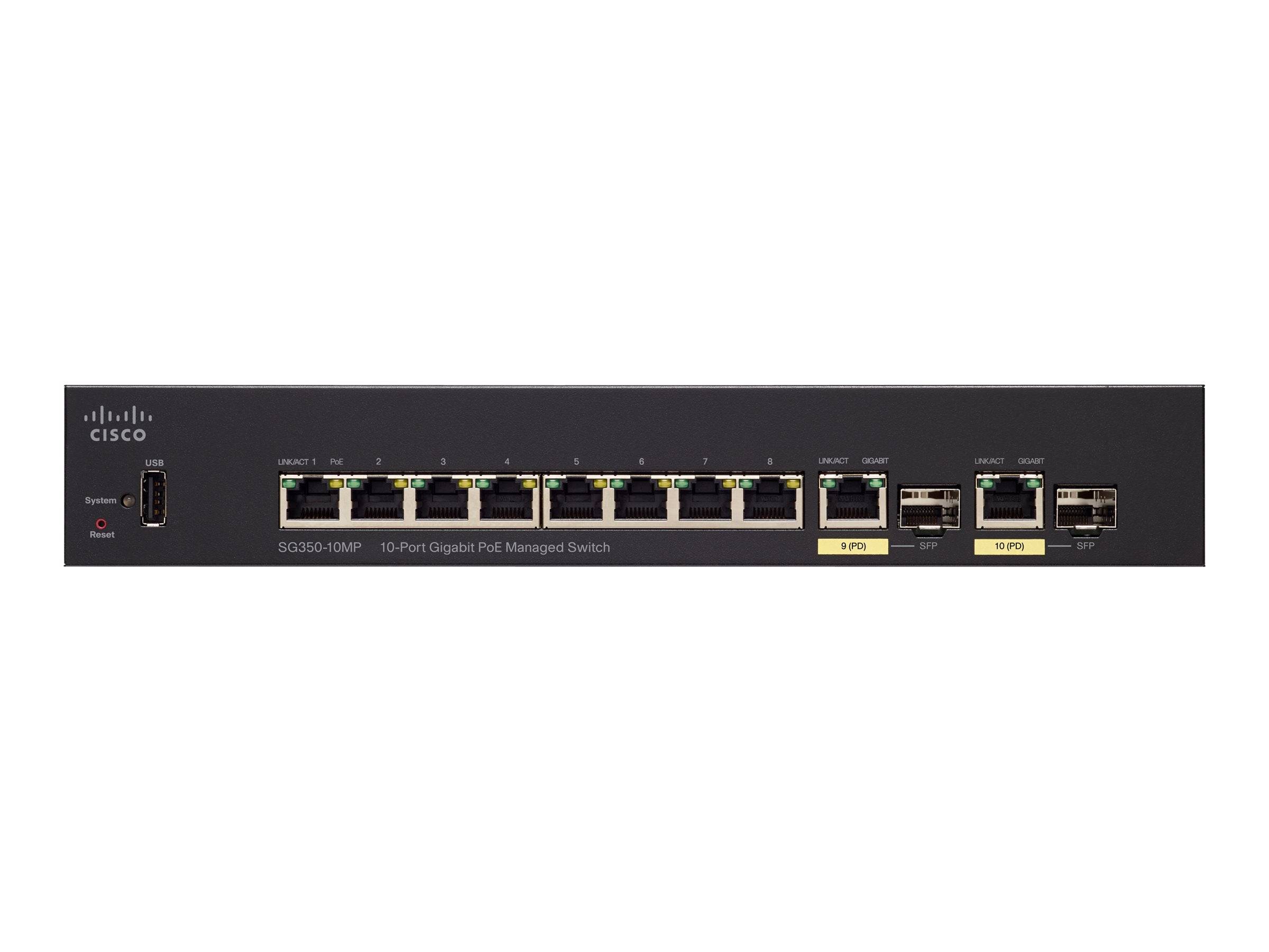 Cisco Small Business SG350-10MP - Switch - L3 - managed - 8 x 10/100/1000 (PoE+)-2