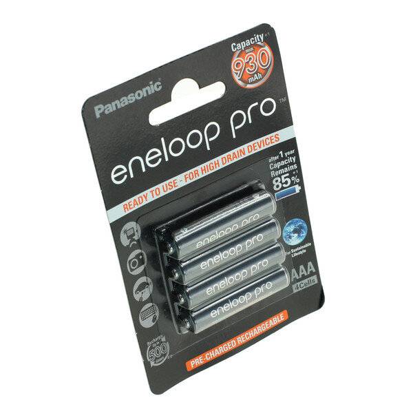 Panasonic eneloop Pro Akku AAA - 4er-Blister (BK-4HCDE/4BE)-0