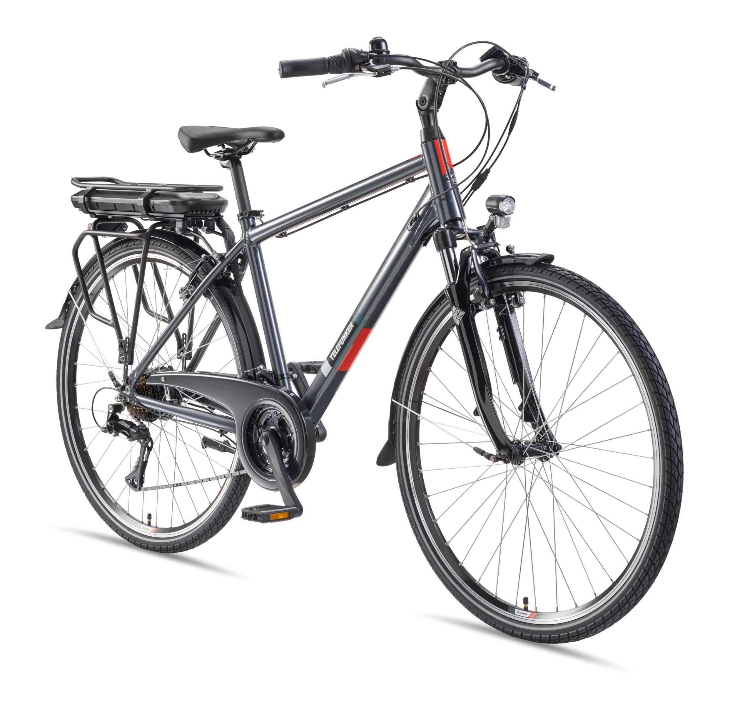 Telefunken Trekking E-Bike | Elektrofahrrad 28 Zoll | 21-Gang Kettenschaltung | Heckmotor 250W | 536,5Wh Akku | Pedelec-0